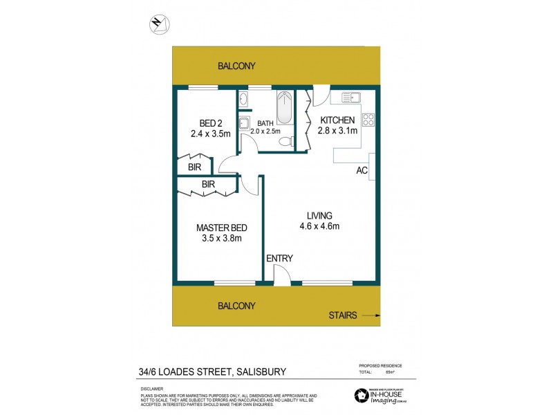 Unit 34, 6 Loades Street, Salisbury SA 5108 Floorplan