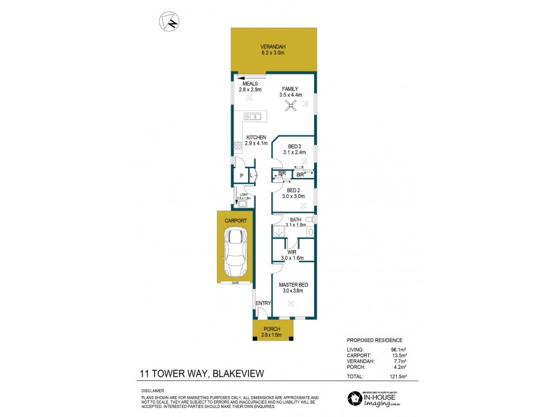 11 Tower Way, Blakeview SA 5114 Floorplan