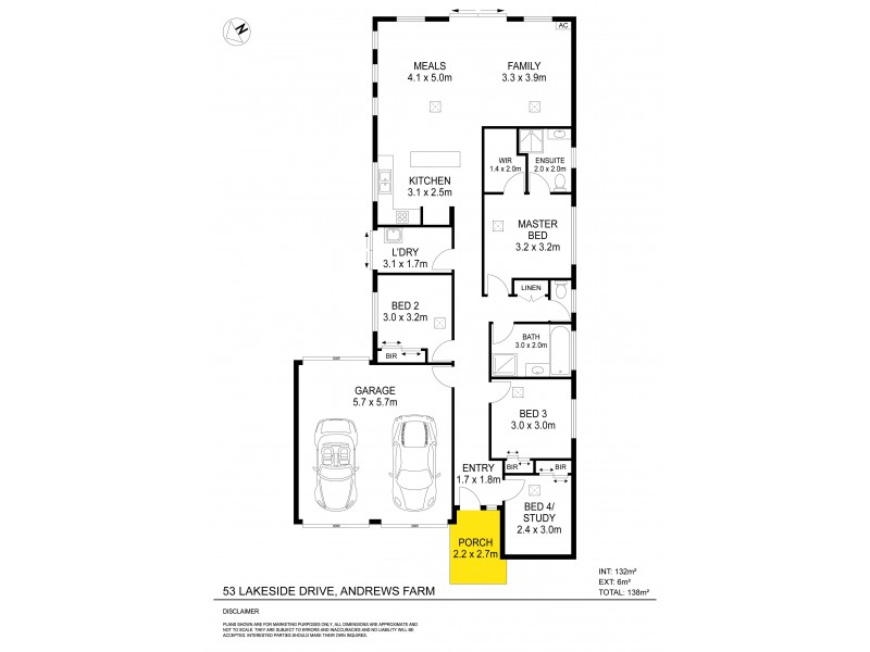 53 Lakeside Drive, Andrews Farm SA 5114 Floorplan