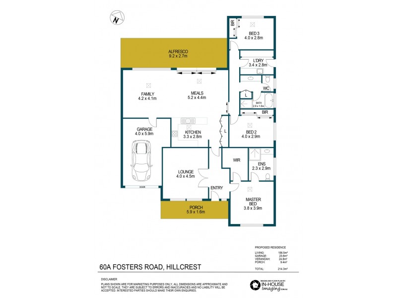 60A Fosters Road, Hillcrest SA 5086 Floorplan