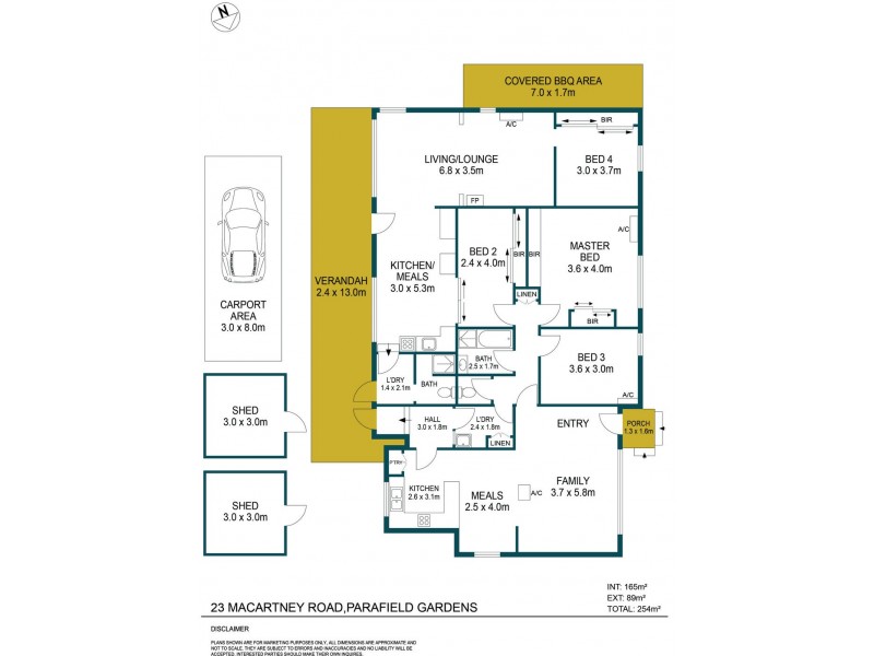 23 Macartney Road, Parafield Gardens SA 5107 Floorplan