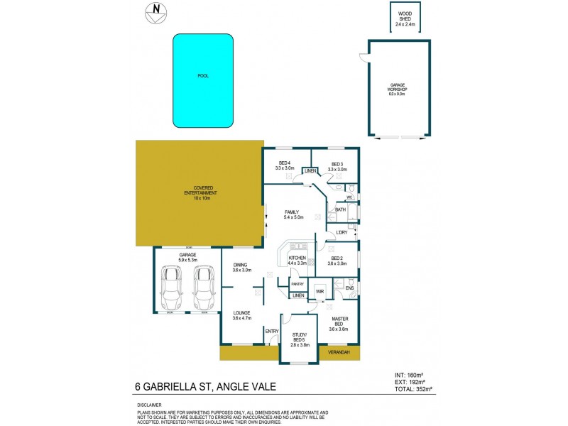 6 Gabriella Court, Angle Vale SA 5117 Floorplan