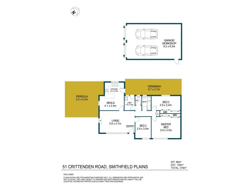 51 Crittenden Road, Smithfield Plains SA 5114 Floorplan