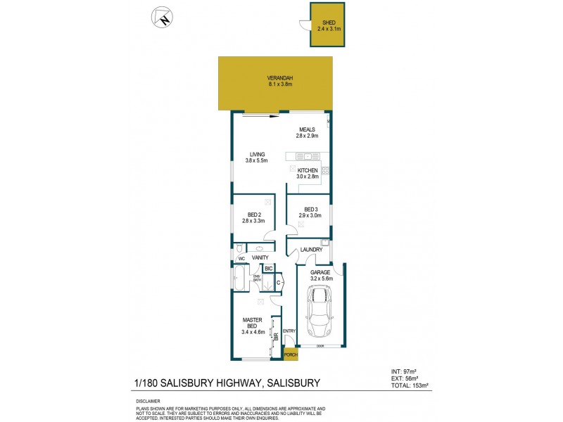 Unit 1, 180 Salisbury Highway, Salisbury SA 5108 Floorplan