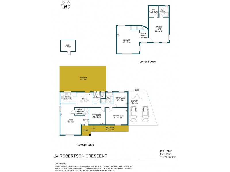 24 Robertson Crescent, Redwood Park SA 5097 Floorplan