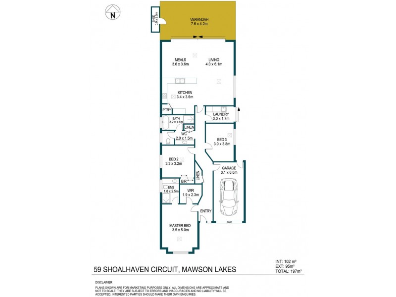59 Shoalhaven Circuit, Mawson Lakes SA 5095 Floorplan
