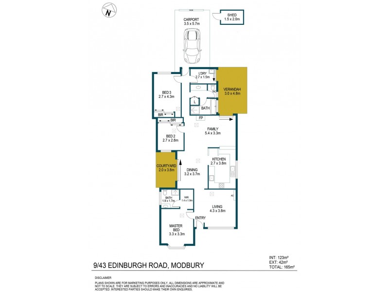 9/43 Edinburgh Road, Modbury SA 5092 Floorplan