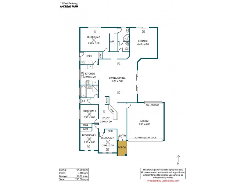 12 East Parkway, Andrews Farm SA 5114 Floorplan