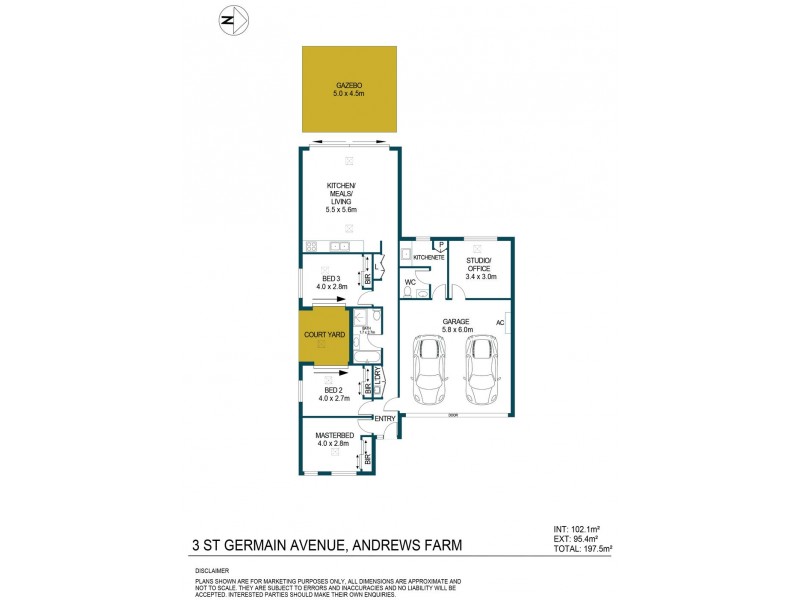 3 St Germain Avenue, Andrews Farm SA 5114 Floorplan