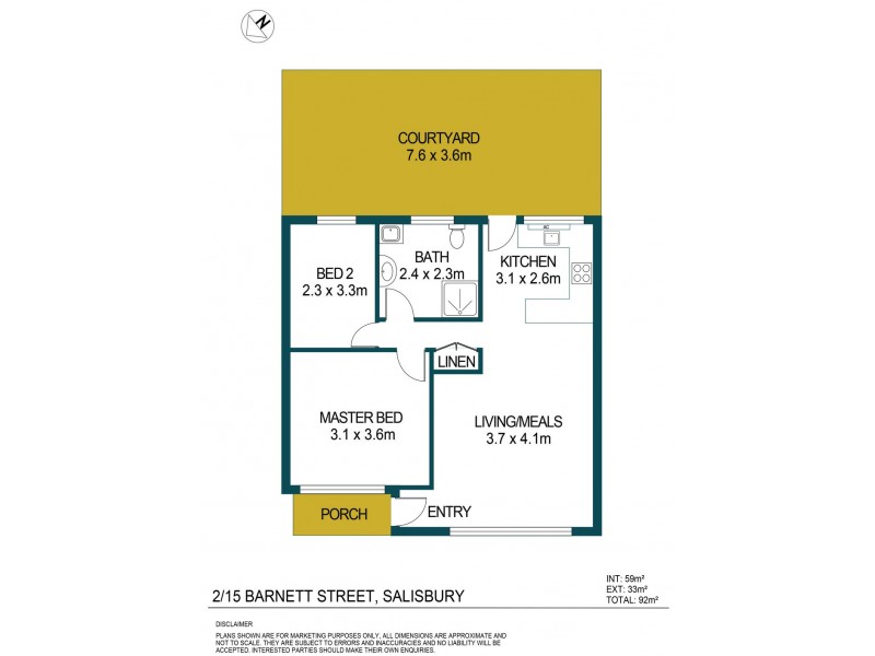 3/15 Barnett Street, Salisbury SA 5108 Floorplan