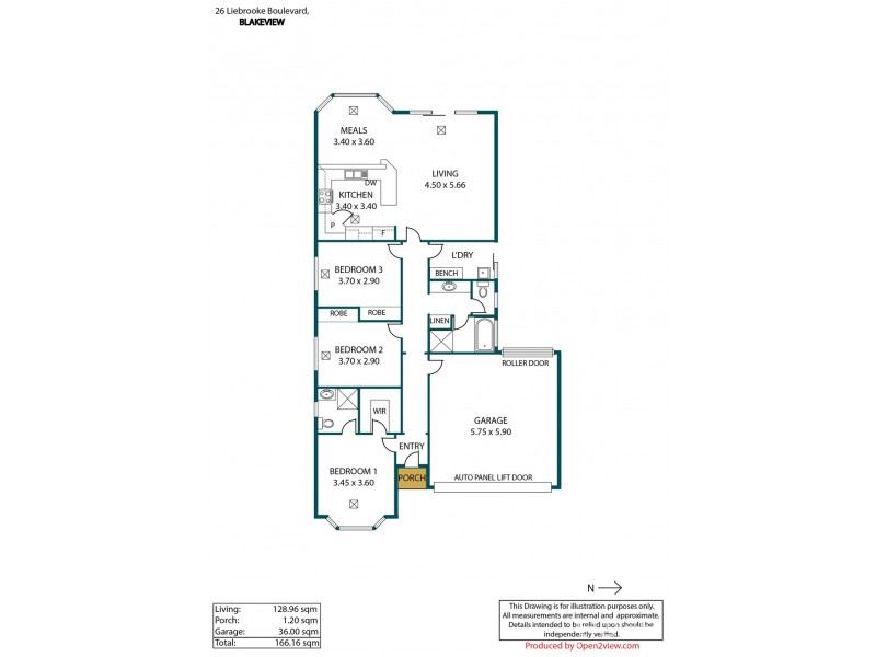 26 Liebrooke Boulevard, Blakeview SA 5114 Floorplan