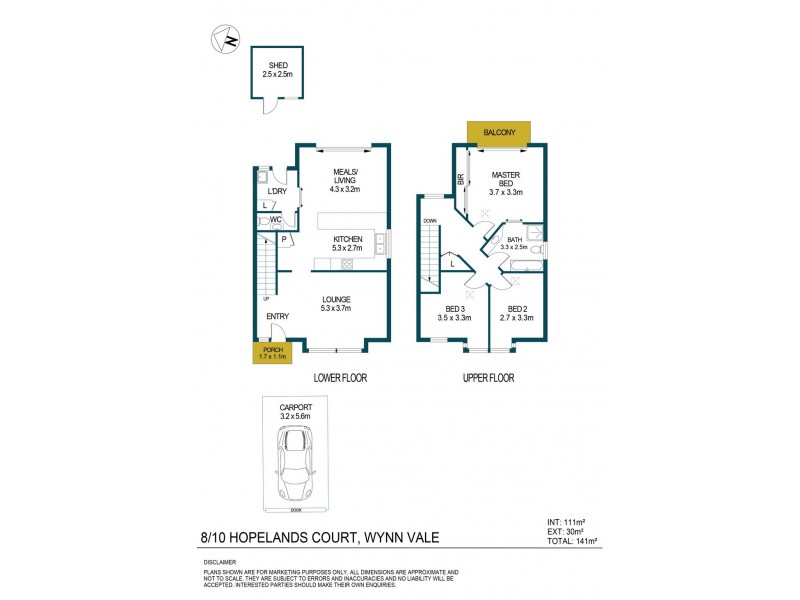 8/10 Hopelands Court, Wynn Vale SA 5127 Floorplan