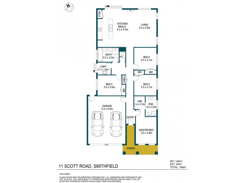 11 Scott Road, Smithfield Plains SA 5114 Floorplan