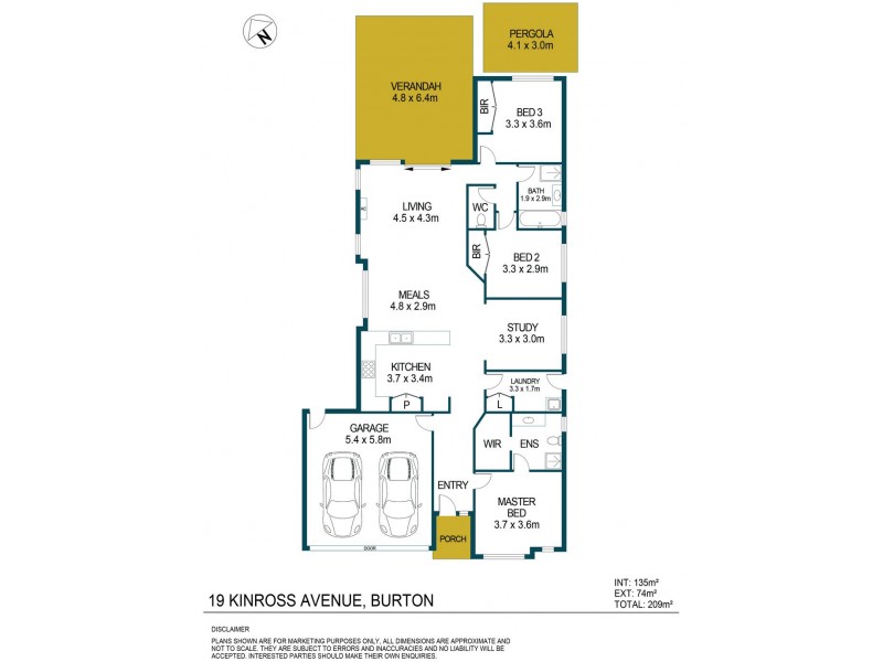 19 Kinross Avenue, Burton SA 5110 Floorplan