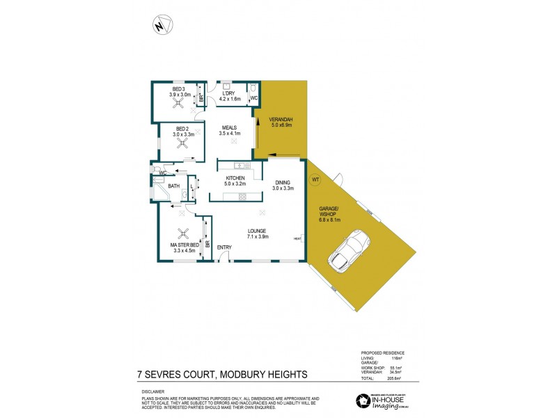 7 Sevres Court, Modbury Heights SA 5092 Floorplan