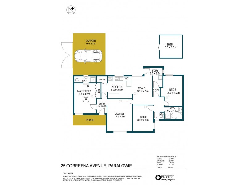 25 Correena Avenue, Paralowie SA 5108 Floorplan