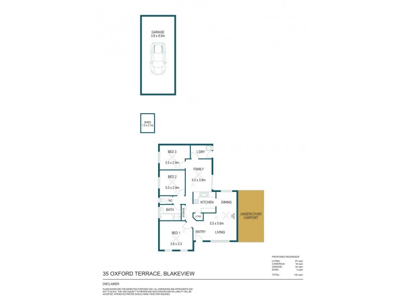 35 Oxford Terrace, Blakeview SA 5114 Floorplan
