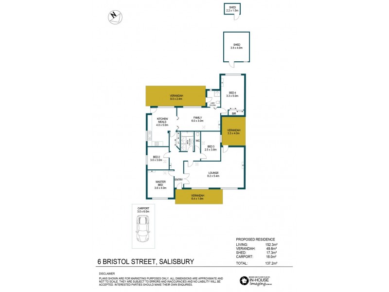 6 Bristol Street, Salisbury SA 5108 Floorplan