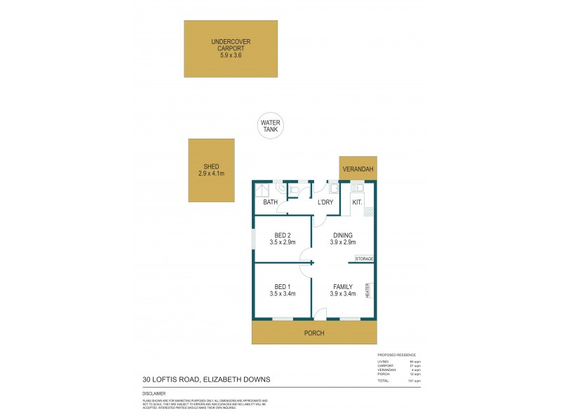 30 Loftis Road, Elizabeth Downs SA 5113 Floorplan