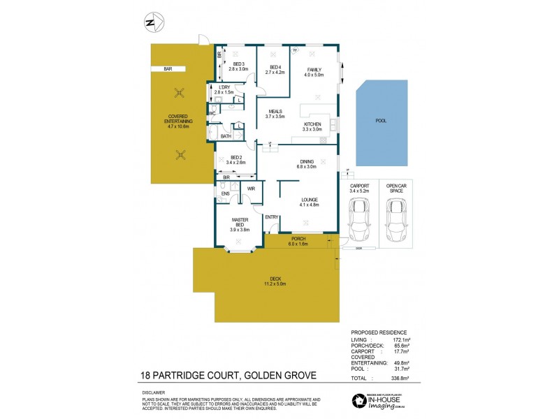 18 Partridge Court, Golden Grove SA 5125 Floorplan