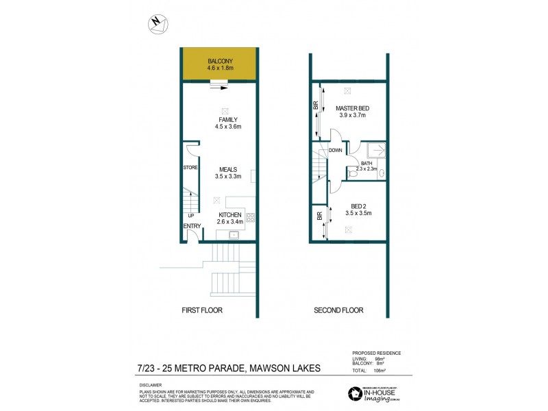 7, 23-25 Metro Parade, Mawson Lakes SA 5095 Floorplan