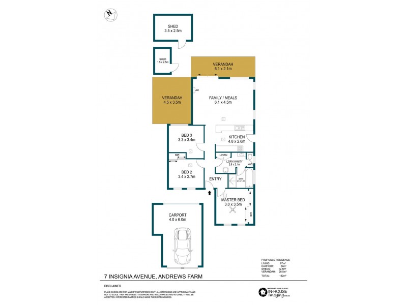 7 Insignia Avenue, Andrews Farm SA 5114 Floorplan