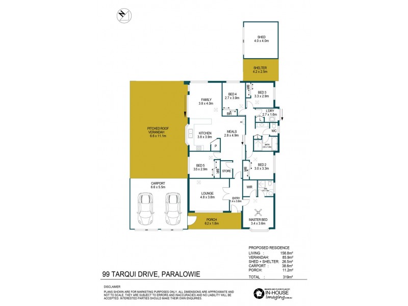 99 Tarqui Drive, Paralowie SA 5108 Floorplan