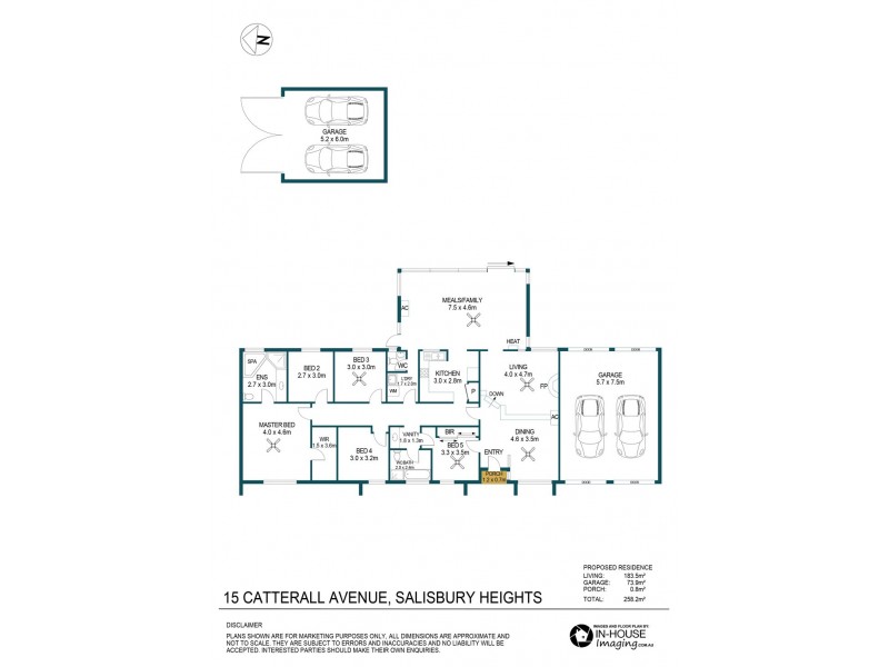 15 Catterall Avenue, Salisbury Heights SA 5109 Floorplan