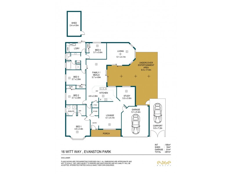 16 Witt Way, Evanston Park SA 5116 Floorplan
