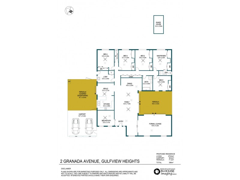 2 Granada Avenue, Gulfview Heights SA 5096 Floorplan