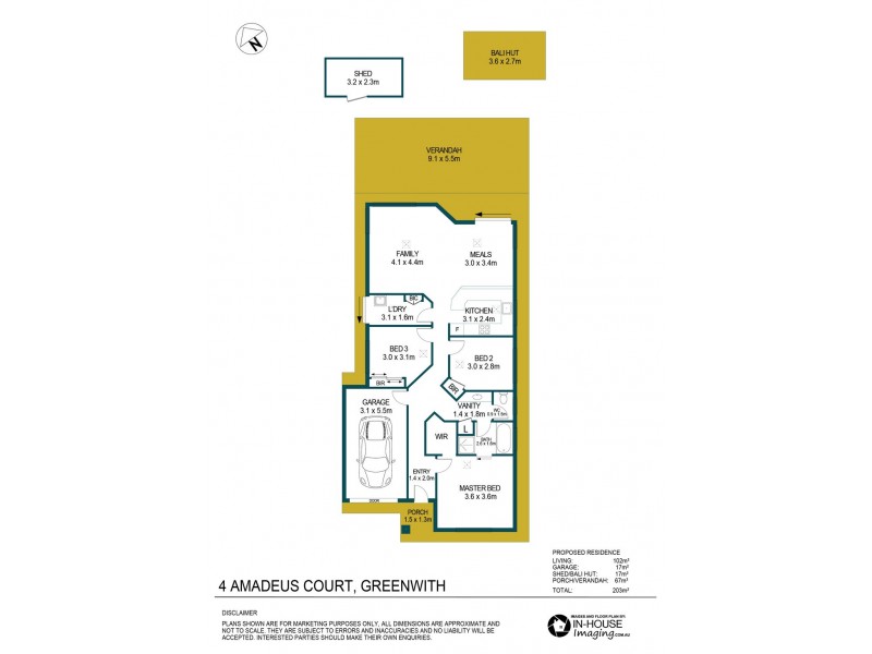 4 Amadeus Court, Greenwith SA 5125 Floorplan
