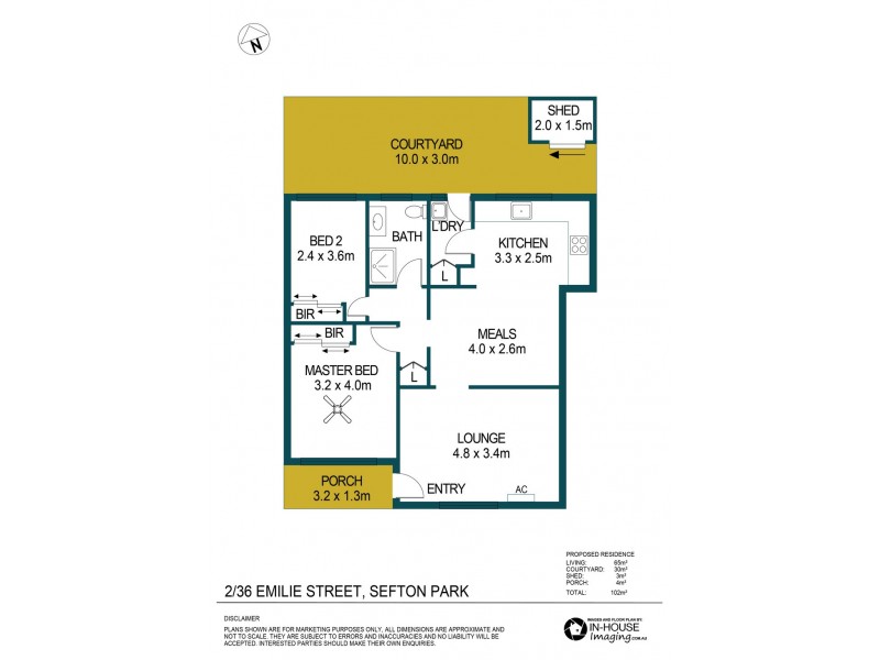 2/36 Emilie Street, Sefton Park SA 5083 Floorplan
