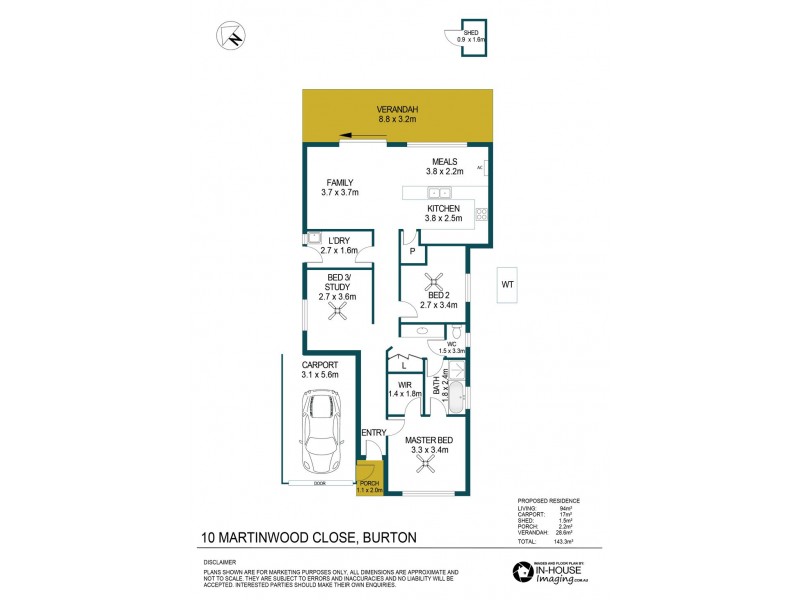 10 Martinwood Close, Burton SA 5110 Floorplan