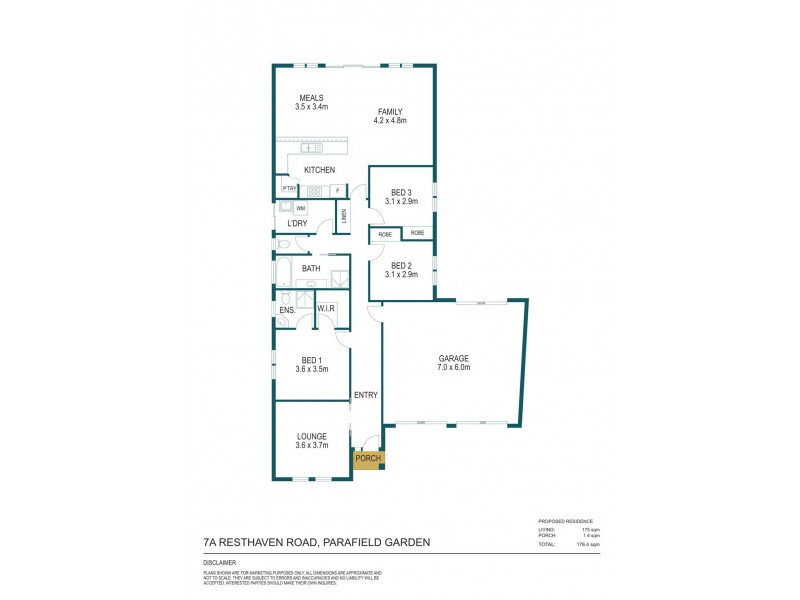 7A Resthaven Road, Parafield Gardens SA 5107 Floorplan