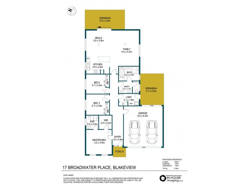 17 Broadwater Place, Blakeview SA 5114 Floorplan