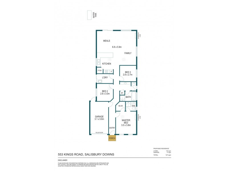 5/53 Kings Road, Salisbury Downs SA 5108 Floorplan