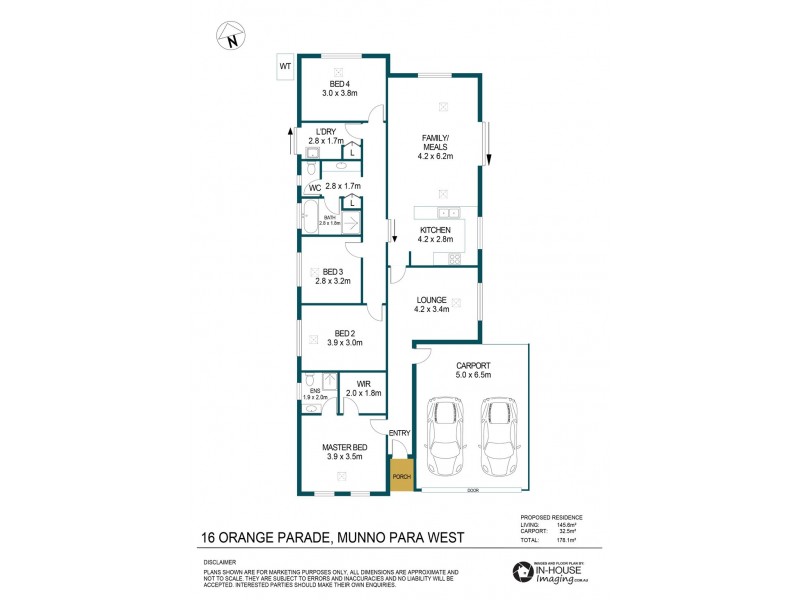 16 Orange Parade, Munno Para West SA 5115 Floorplan