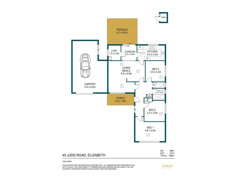 45 Judd Road, Elizabeth SA 5112 Floorplan