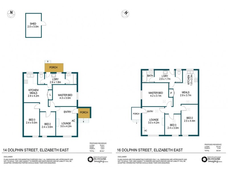 14 and 16 Dolphin Street, Elizabeth East SA 5112 Floorplan
