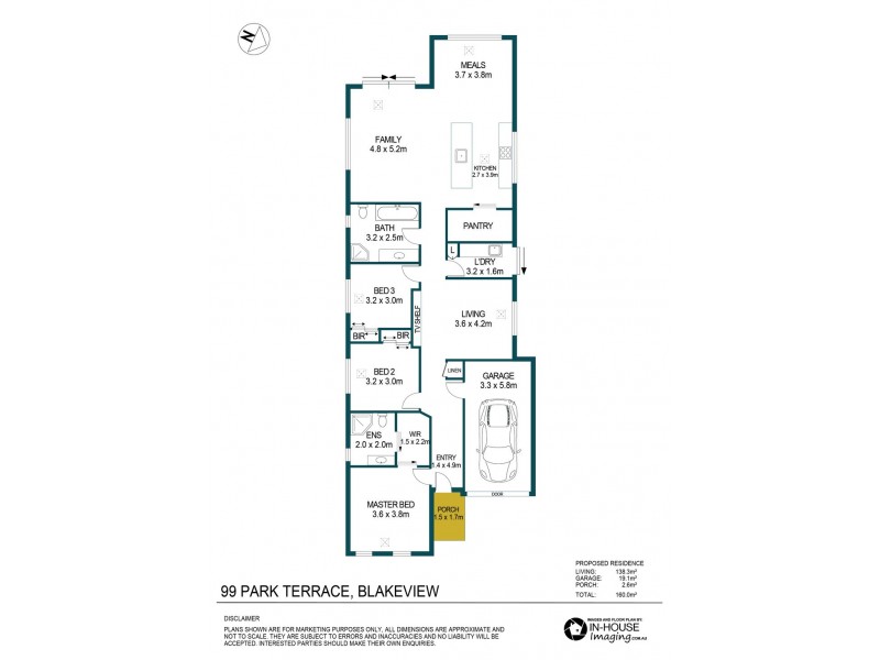 99 Park Terrace, Blakeview SA 5114 Floorplan