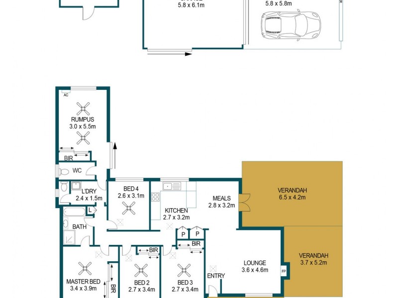 38 Boyara Crescent, Paralowie SA 5108 Floorplan
