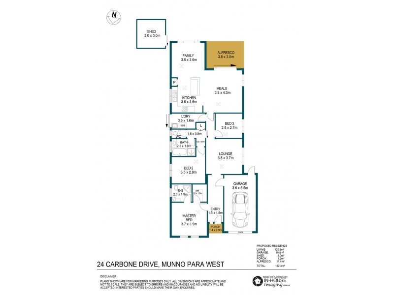 24 Carbone Drive, Munno Para West SA 5115 Floorplan