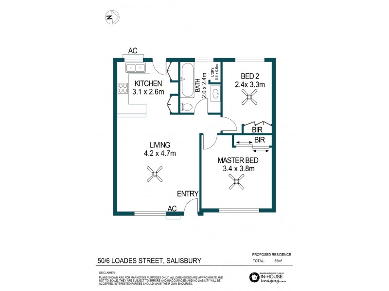 50/6 Loades Street, Salisbury SA 5108 Floorplan