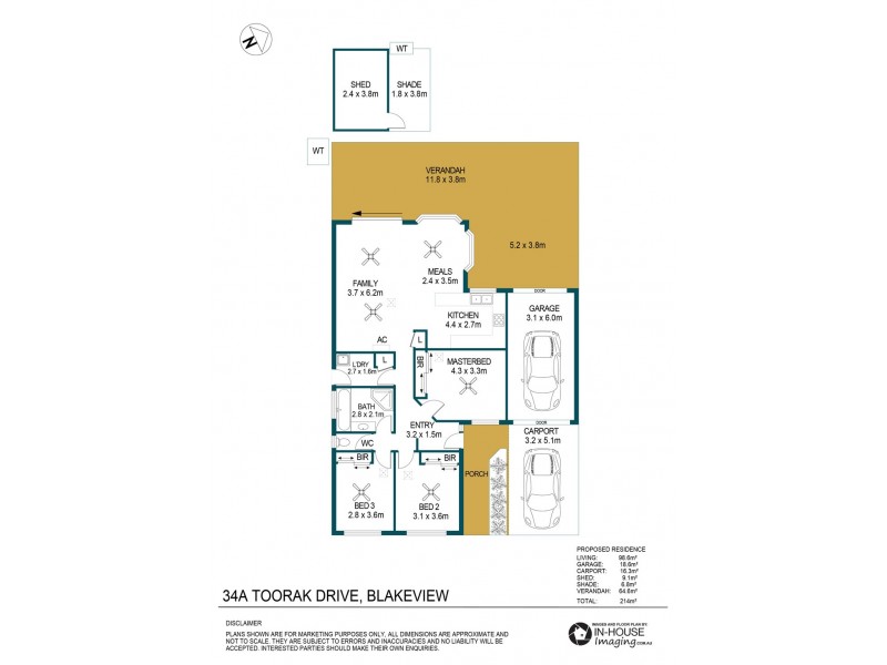 34A Toorak Drive, Blakeview SA 5114 Floorplan