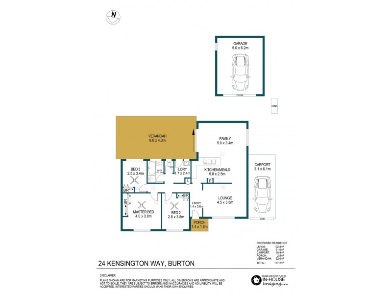 24 Kensington Way, Burton SA 5110 Floorplan