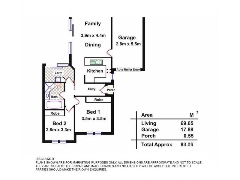 2/18 Davidson Road, Elizabeth Vale SA 5112 Floorplan
