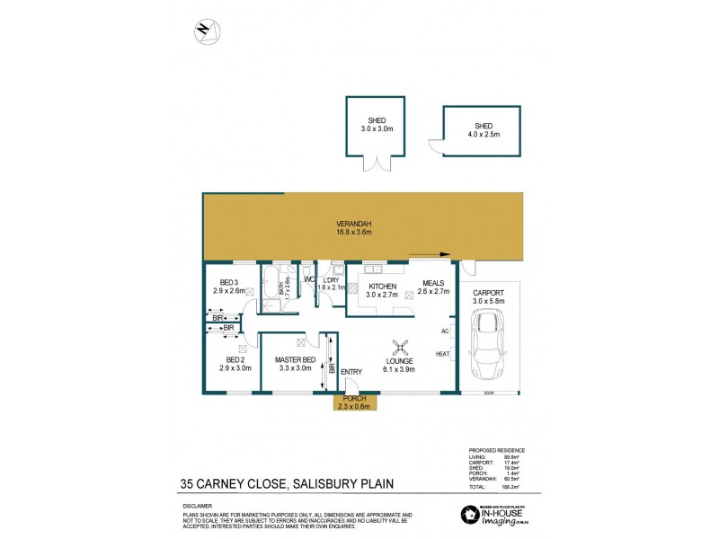 35 Carney Close, Salisbury Plain SA 5109 Floorplan