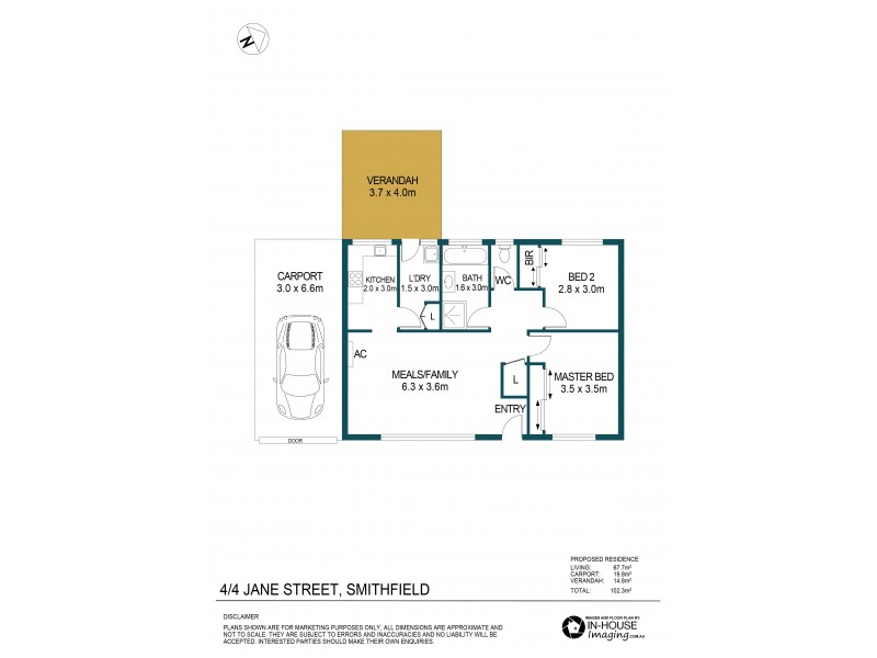 4/4 Jane Street, Smithfield SA 5114 Floorplan
