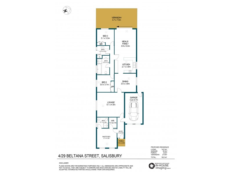 Unit 4, 29 Beltana Street, Salisbury SA 5108 Floorplan