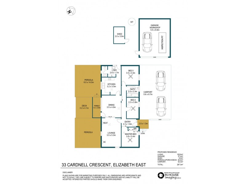 33 Cardnell Crescent, Elizabeth East SA 5112 Floorplan